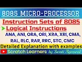 Logical Instructions of 8085 microprocessor RAL RLC Logical Group RAR RRC 8085 Microprocessor