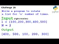 Right rotation of a list in Python