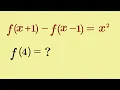 f x 1 - f x-1 x 2 f 4