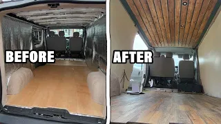 Transformation of an old Van to a Tiny home! | Campervan conversion | Vauxhall Vivaro