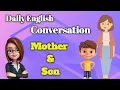 Mother Son Daily English conversation Sentences to talk with kids Tinglish Teacher