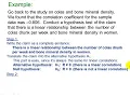 Hypothesis Test for a Linear Correlation