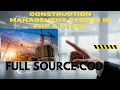 Complete Construction Management System in PHP MySQL with Free Source Code Project Demo