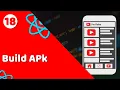 Building Standalone Apps generate apk using React Native expo YouTube clone in React Native