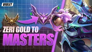GOLD to MASTERS Zeri Gameplay Guide - The Kiting Speedster