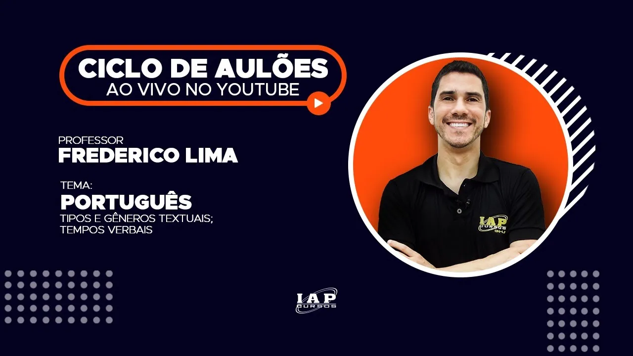 LIVE: TIPOS E GÊNEROS TEXTUAIS; TEMPOS VERBAIS - PORTUGUÊS