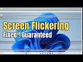 Fix Screen Flickering Flashing Problem in Windows EASY FIX