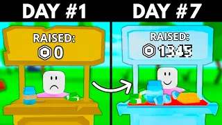 I Played Roblox Pls Donate For 7 DAYS and Made -