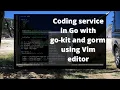 ASMR Programming a go-kit service - Golang Coding No Talking