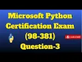 python certification exam Question-3