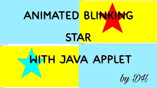 Animated Blinking Star with Java Applet