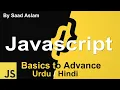 JavaScript Tutorial for Beginners in Urdu Hindi Part 1