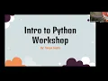 GirlsInCS Hackathon - Intro to Python