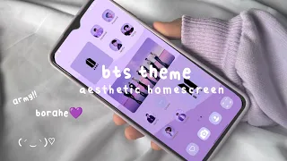 how to have an aesthetic phone BTS theme