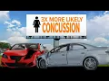 Why are women at risk of more serious injuries in a car wreck