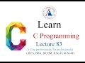 C Lecture 83 program to count number of word in sentence