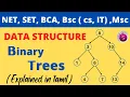 Binary trees and it s types data structure explained in tamil start to study
