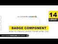 Library-14 Create Badge Button Icon in CSS Classes Front-End Library Using HTML CSS uiuxpro