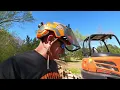 Brand new Husqvarna 592xp running it in