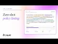 Zero-Shot Policy Linting with LFM2 5 Encoder