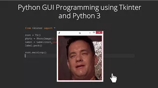 Python GUI Programming using Tkinter and Python 3 - Udemy Course