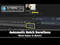 Working Faster with Automatic Batch Durations - Flame 2023 2