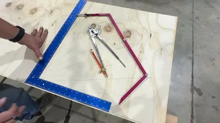 Make A Protractor With A Framing Square And Compass