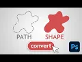 Convert Path Into Shape SOLVED Photoshop