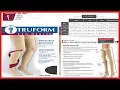 Truform 30-40 mmHg Compression Stockings for Men and Women Thigh High Length Dot-Top Closed Toe