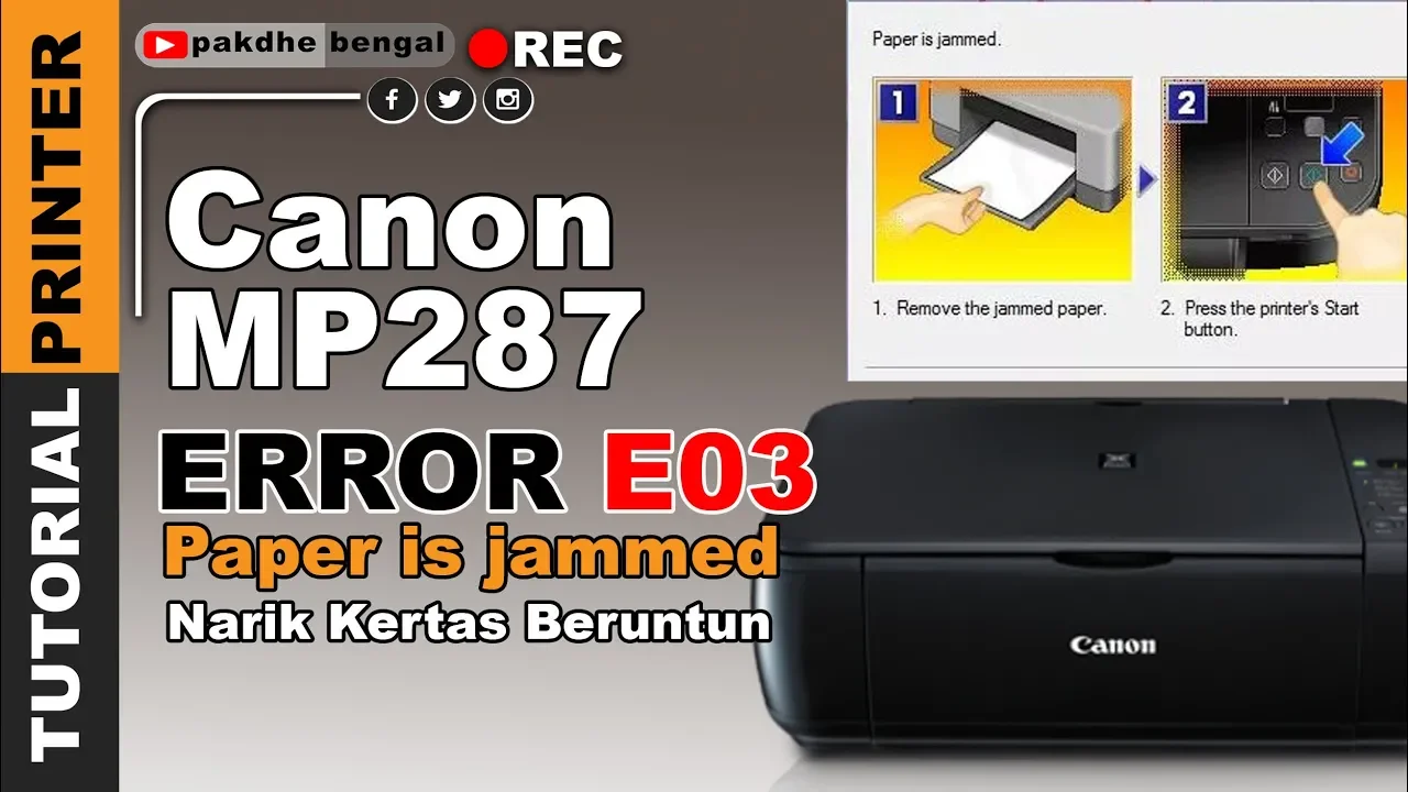 Error e03 pada printer canon mp287, Error e03 pada printer canon mp237, Error e03 pada printer 258. 