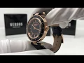 Versus Versace Logo Black Leather Watch SP817005
