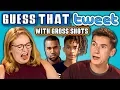 TEENS GUESS THAT TWEET CHALLENGE with GROSS SHOTS React
