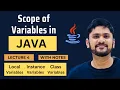 Scope of Variables in Java Instance Static Local Java Tutorial for Beginners Amit Thinks