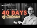 40 Days Of Decrease Day 15 - Spiritual Self-Protection