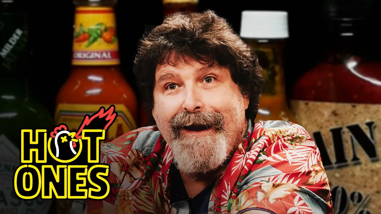Mick Foley Has an Inferno Match Against Spicy Wings   Hot Ones