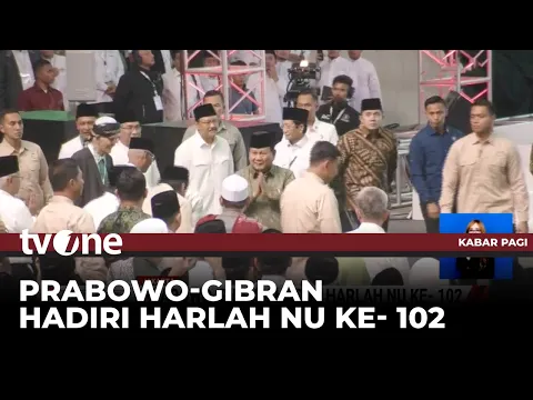 Presiden & Wapres Hadiri Harlah NU ke-102, Prabowo: Pemimpin Harus Berani Koreksi Diri