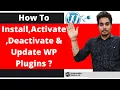 How To Install Activate Deactivate Update Plugins In WordPress WordPress Plugin Detailed