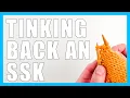 How To UnKnit An SSK or Slip Slip Knit