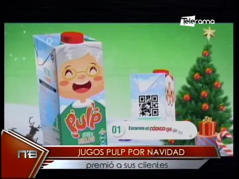Jugos Pulp por Navidad premió a sus clientes