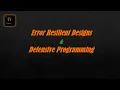 Error Resilient Designs Defensive Programming Low-Level Design - Tabspace