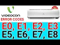 con AC error codes E1 E2 E3 E4 E5 E6 solution Air conditioner repair