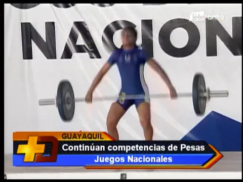 Continúan competencias de pesas Juegos Nacionales