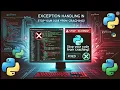Python Exception Handling Try Except Finally Explained