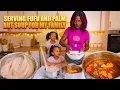 Lagu Serving Fufu and Palm Nut Soup for My Family | Authentic Ghanaian Food 🇬🇭