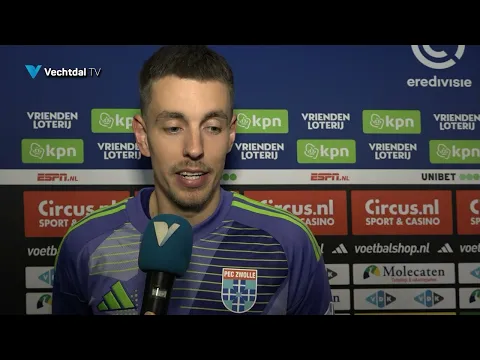 Mike Hauptmeijer na zijn eerste wedstrijd van het seizoen