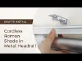 How to Install TWOPAGES Cordless Roman Shade
