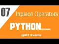 IgaICT Rwanda 07 - Inplace Operators Muri Python Programming Kinyarwanda 2020