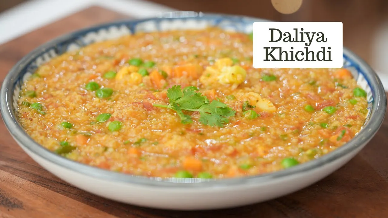 Dalia Khichdi with Instant Garlic Aachar           Lunch/Dinner Kunal Kapur