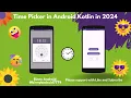 time picker in android kotlin