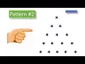Printing Different Pyramid Patterns of Numbers and Stars in C Pattern 2